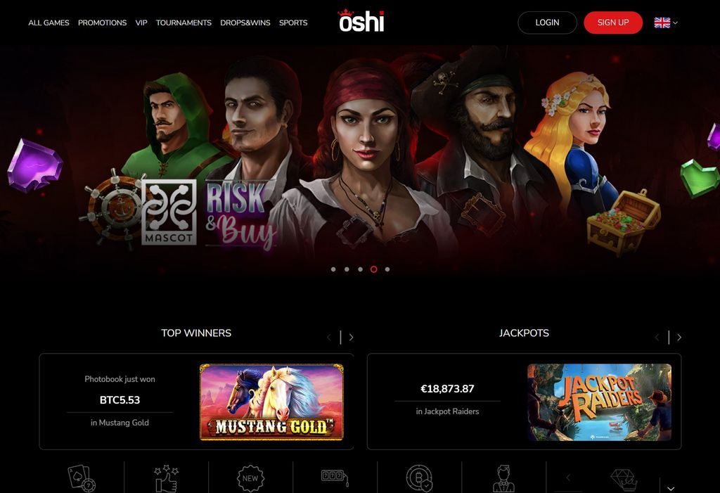 Oshi Casino site