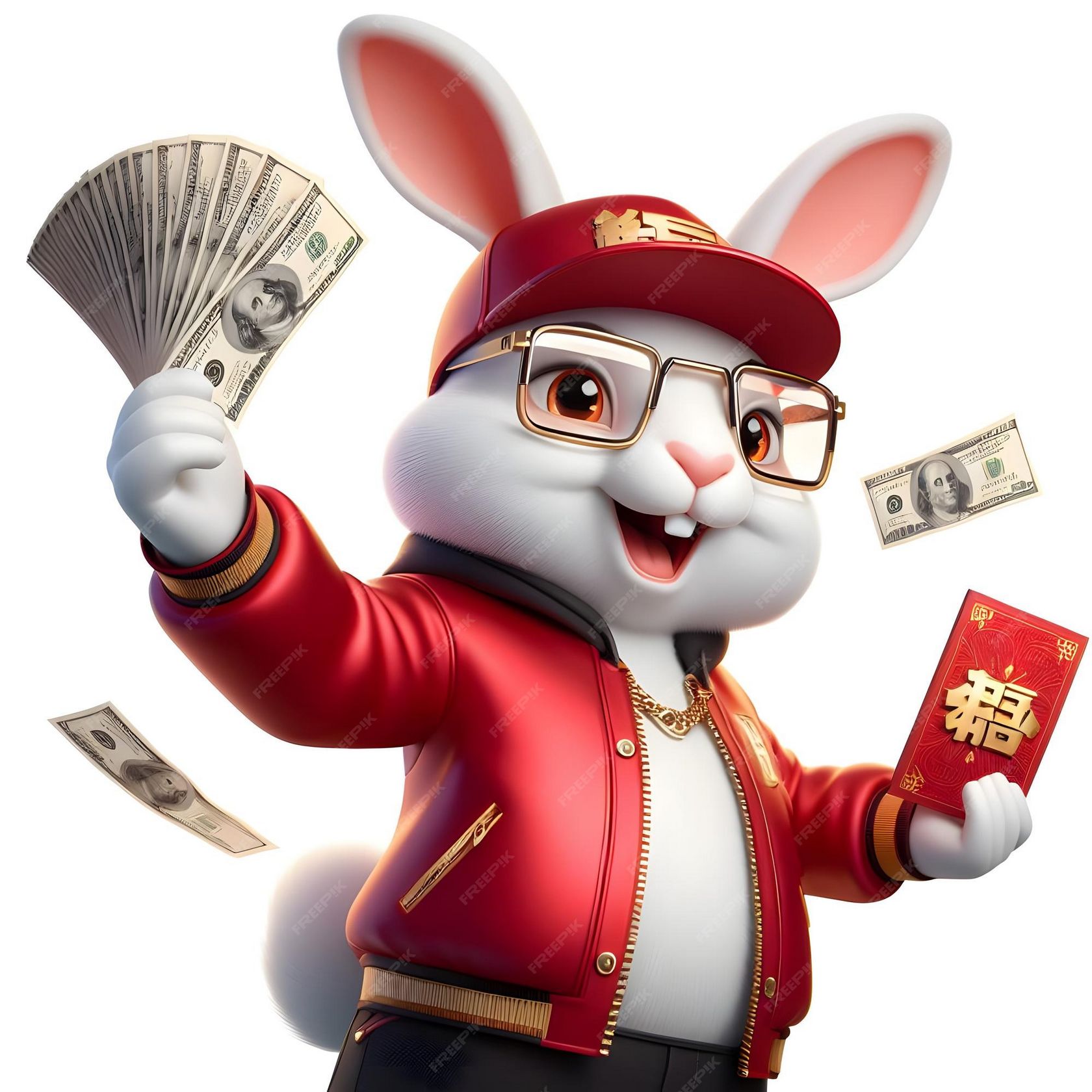 Ton Of Money Rabbit Dinheiro Real